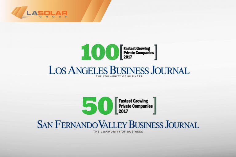 Read more about the article LA Solar Group Listed as One of 2017’s Fastest Growing Companies