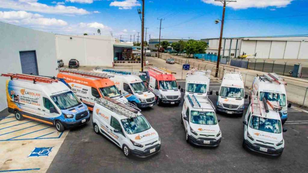 Photo of LASG fleet of service vehicles